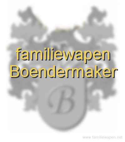 familiewapen Boendermaker