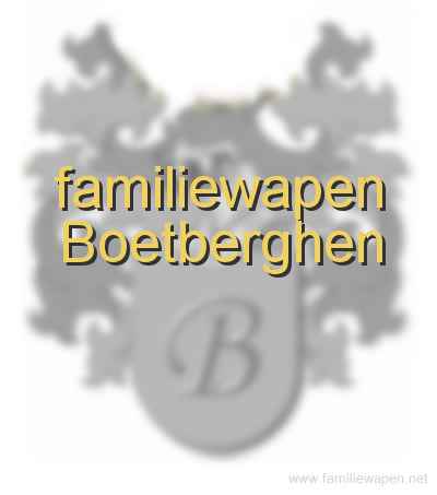 familiewapen Boetberghen