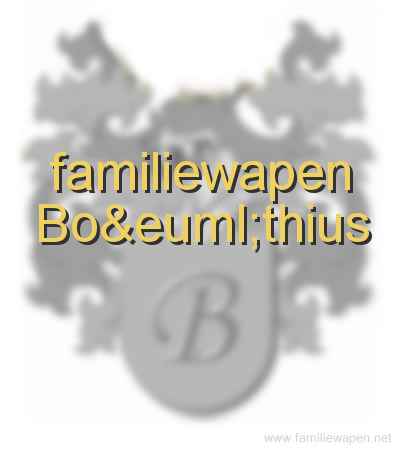 familiewapen Boëthius