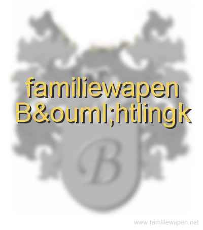 familiewapen Böhtlingk