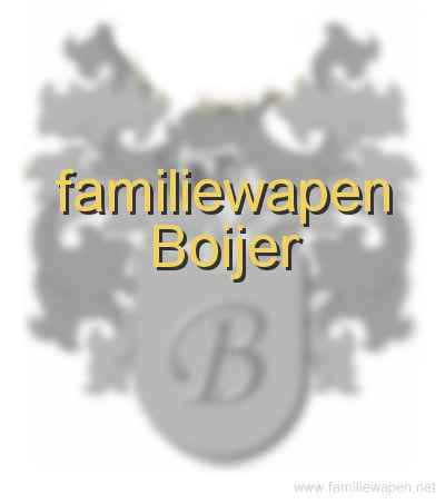 familiewapen Boijer