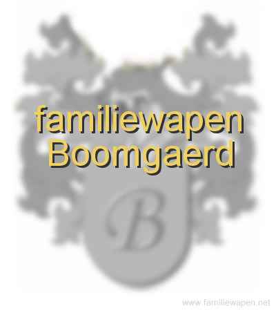 familiewapen Boomgaerd