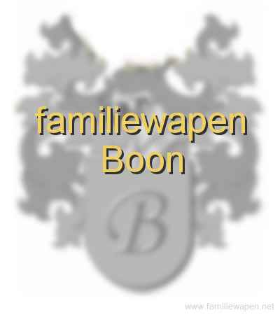 familiewapen Boon