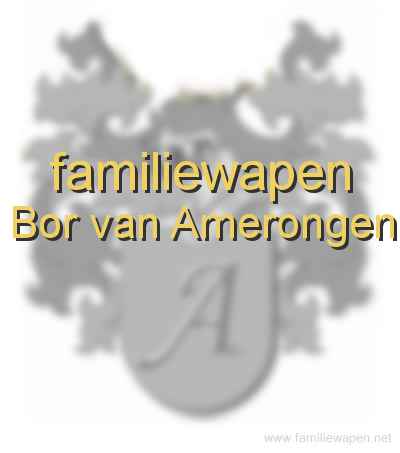 familiewapen Bor van Amerongen