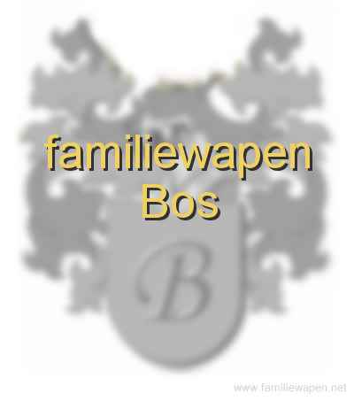 familiewapen Bos