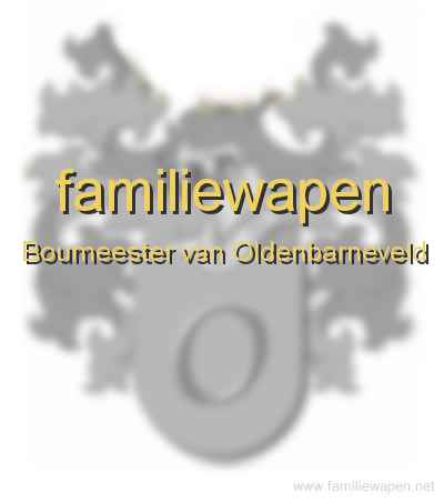 familiewapen Boumeester van Oldenbarneveld