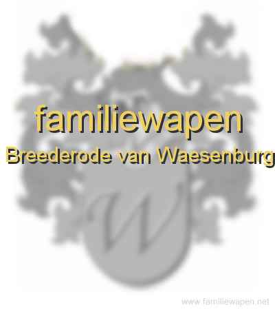 familiewapen Breederode van Waesenburg