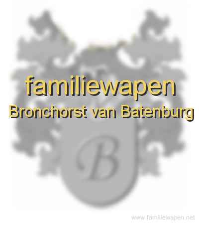 familiewapen Bronchorst van Batenburg