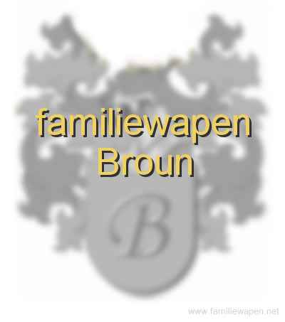 familiewapen Broun