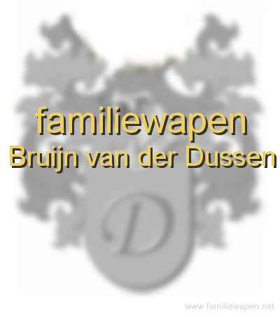 familiewapen Bruijn van der Dussen