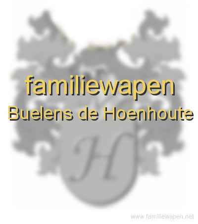 familiewapen Buelens de Hoenhoute