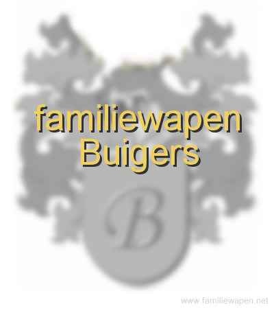 familiewapen Buigers