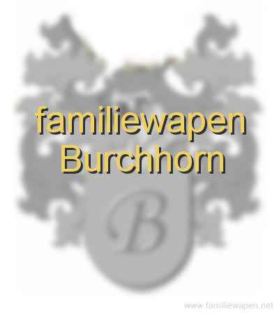 familiewapen Burchhorn