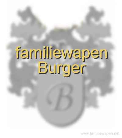 familiewapen Burger