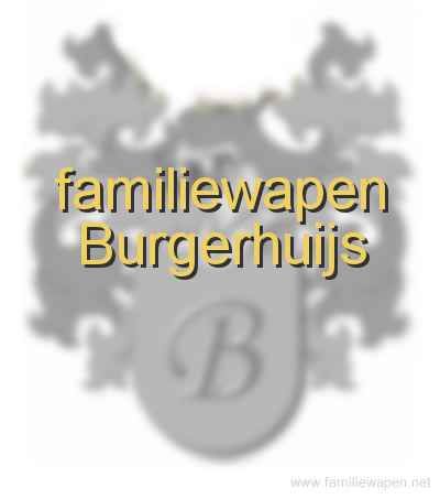 familiewapen Burgerhuijs