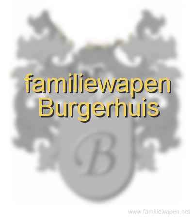 familiewapen Burgerhuis