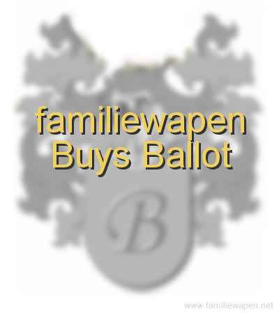 familiewapen Buys Ballot