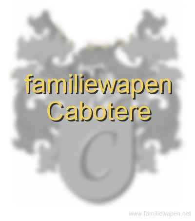 familiewapen Cabotere