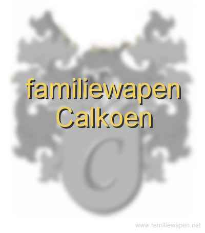 familiewapen Calkoen