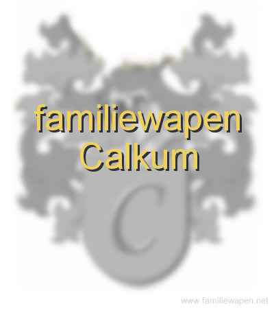 familiewapen Calkum