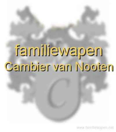 familiewapen Cambier van Nooten