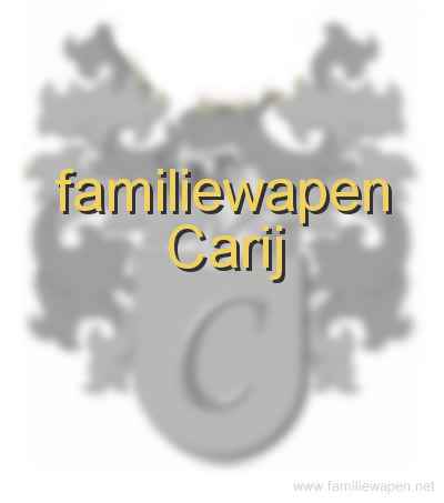 familiewapen Carij