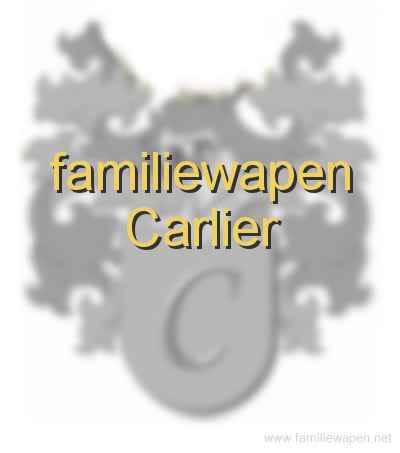 familiewapen Carlier