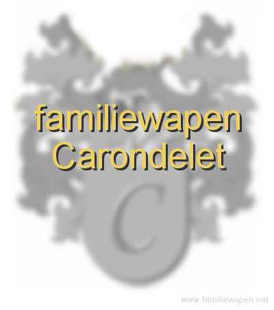 familiewapen Carondelet