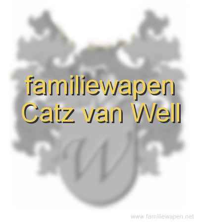 familiewapen Catz van Well