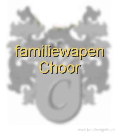 familiewapen Choor