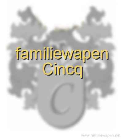 familiewapen Cincq