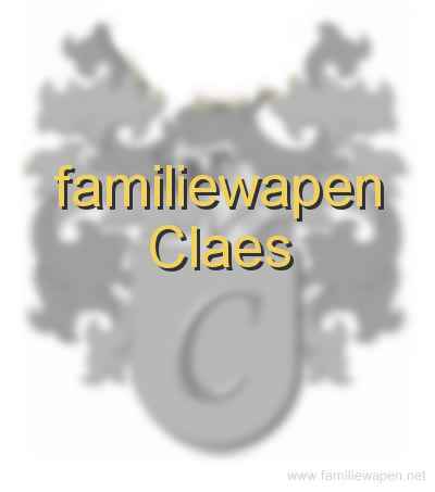 familiewapen Claes