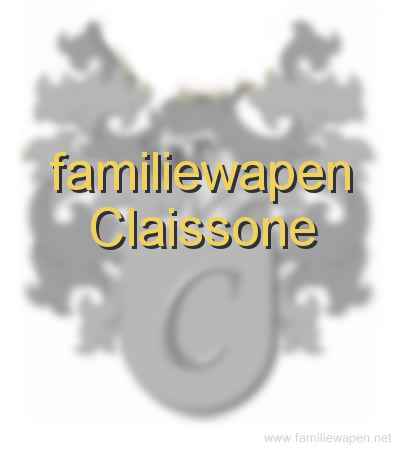 familiewapen Claissone