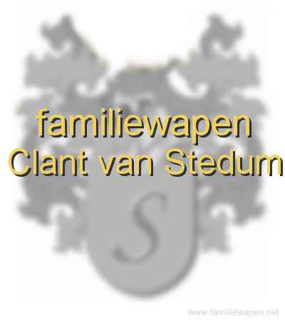 familiewapen Clant van Stedum