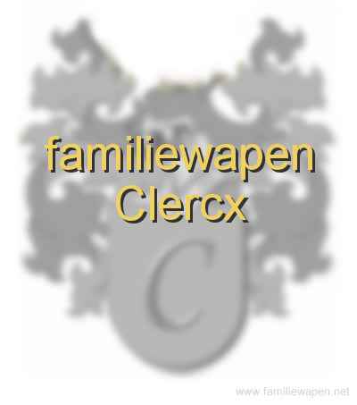 familiewapen Clercx