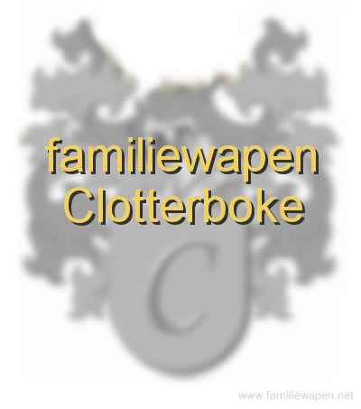 familiewapen Clotterboke