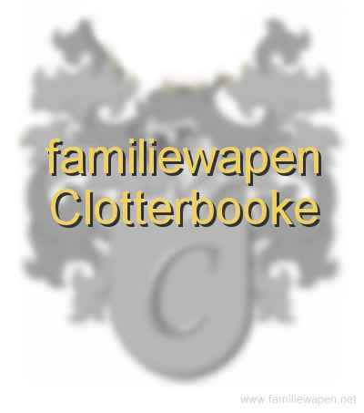 familiewapen Clotterbooke