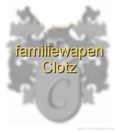 familiewapen Clotz