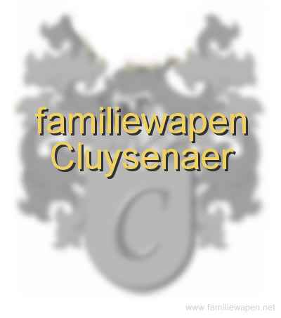 familiewapen Cluysenaer