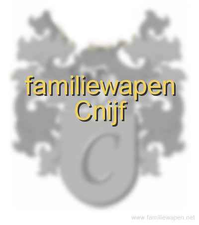 familiewapen Cnijf