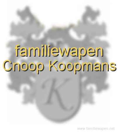 familiewapen Cnoop Koopmans