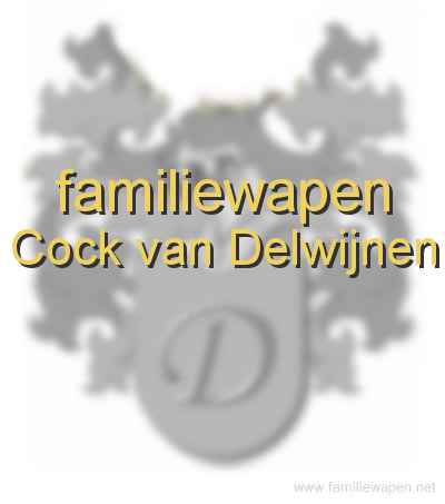 familiewapen Cock van Delwijnen