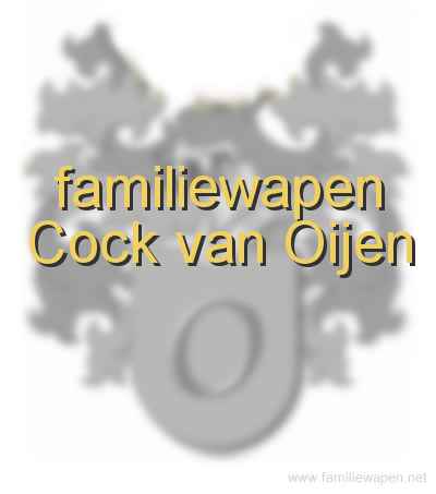 familiewapen Cock van Oijen