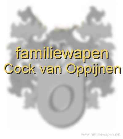 familiewapen Cock van Oppijnen