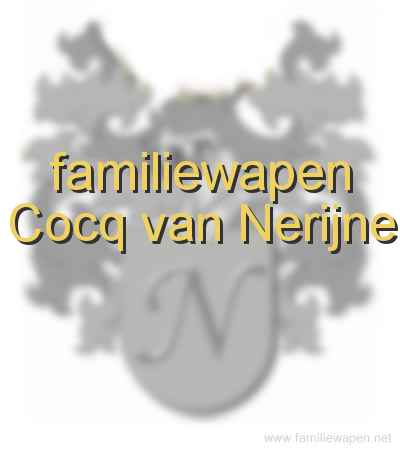 familiewapen Cocq van Nerijne