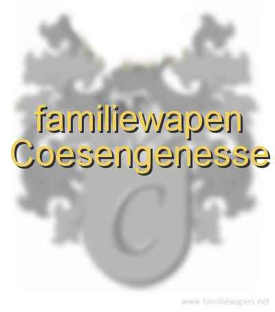 familiewapen Coesengenesse