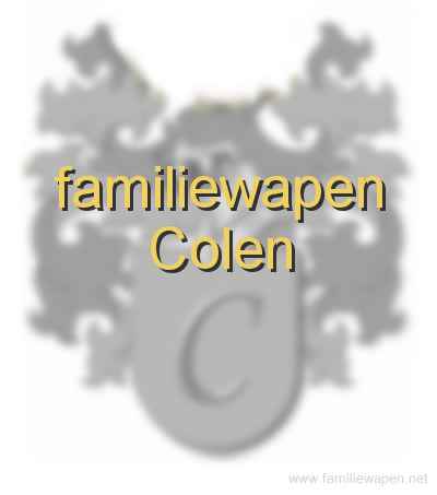 familiewapen Colen