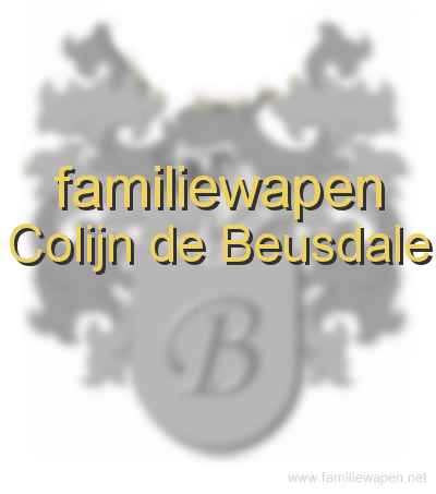 familiewapen Colijn de Beusdale