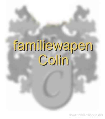 familiewapen Colin