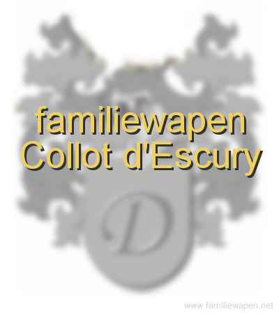 familiewapen Collot d'Escury